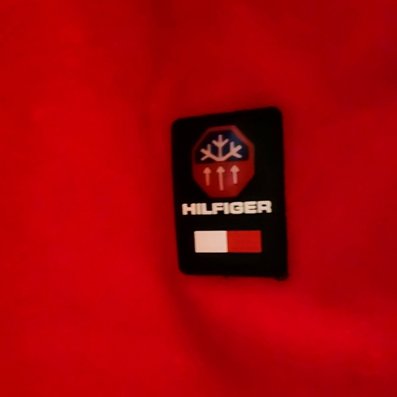 VINTAGE TOMMY HILFIGER Men's Long Sleeve Fleece Pullover Jacket Size L Red NWT - Picture 4 of 11